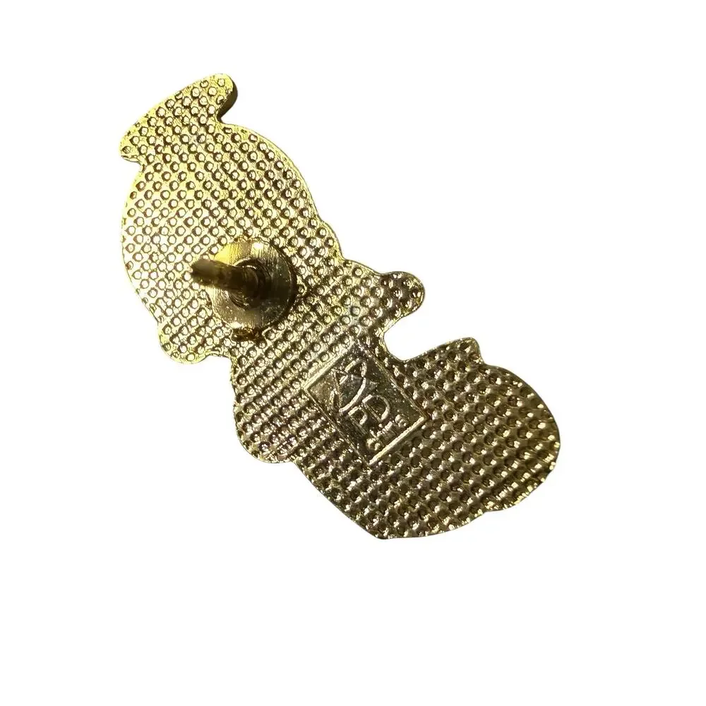 Vintage Precious Moments Angel Enamel Lapel Pin 1” Gold Tone
